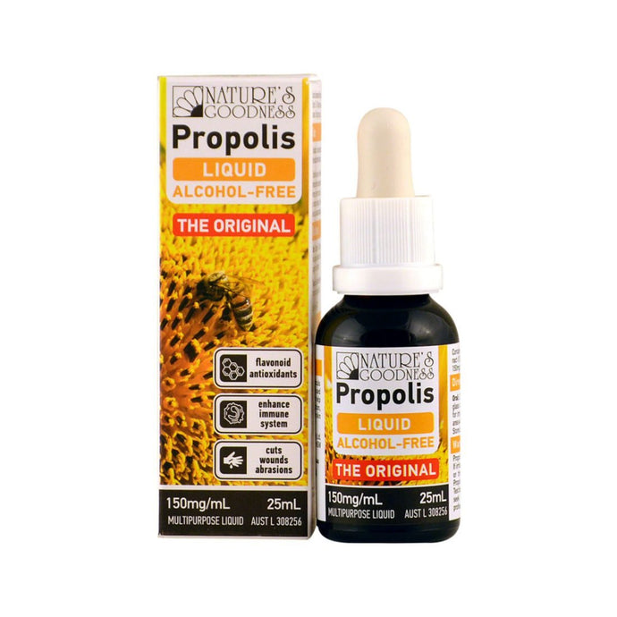 Nature's Goodnesss Propolis Alcohol-Free Liquid (The Original) 150mg/ml 25ml