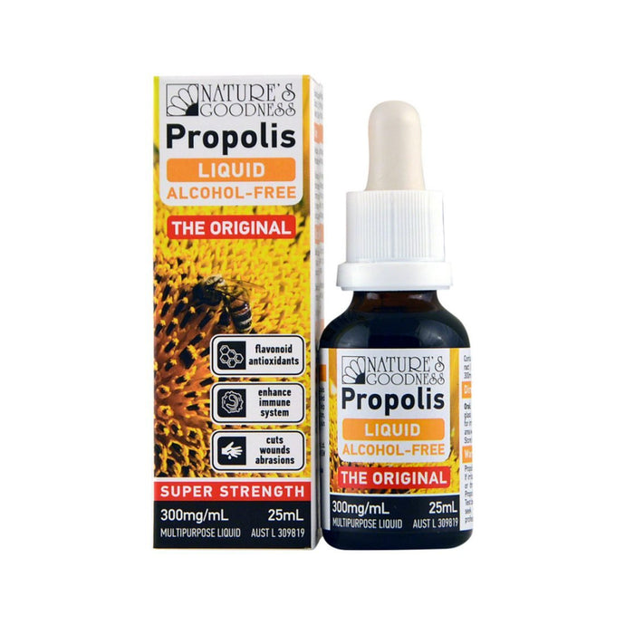 Nature's Goodnesss Propolis Alcohol-Free Liquid Super Strength 300mg/ml 25ml