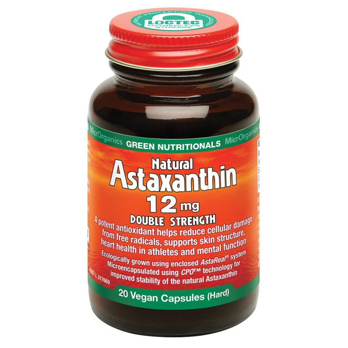 Microrganics Green Nutritionals Natural Astaxanthin 12mg 20vc