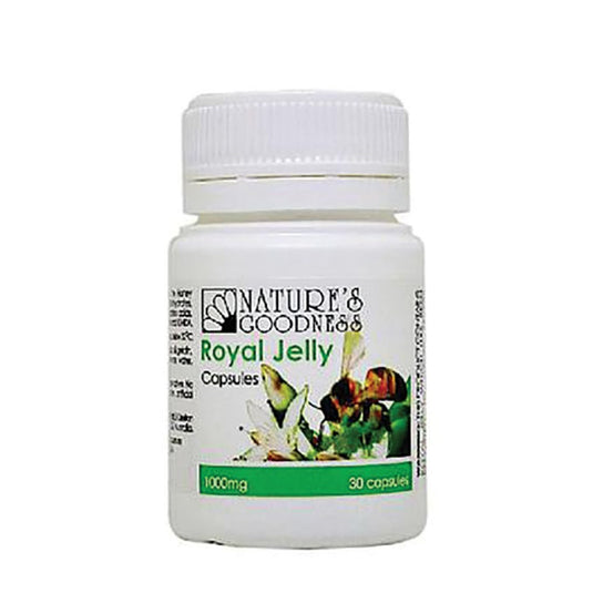 Nature's Goodnesss Royal Jelly Capsules 1000mg 30c