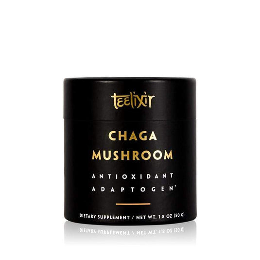 Teelixir Chaga Mushroom - 50 gr - Antioxidant Adaptogen -Teelixir