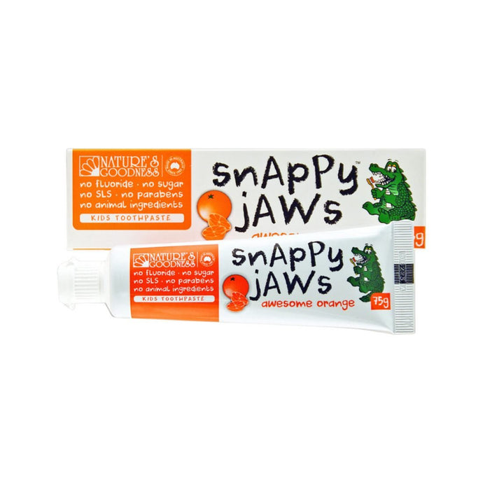 Nature's Goodnesss Snappy Jaws Toothpaste Awesome Orange 75g