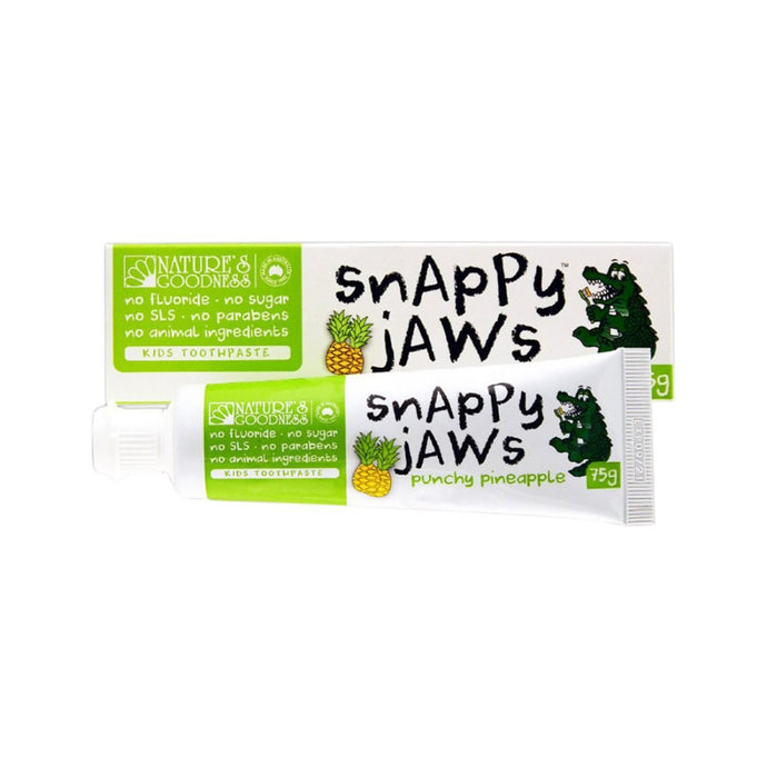 Nature's Goodnesss Snappy Jaws Toothpaste Punchy Pineapple 75g