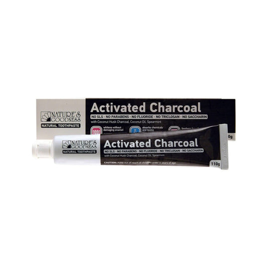 Nature's Goodnesss Toothpaste Activated Charcoal 110g