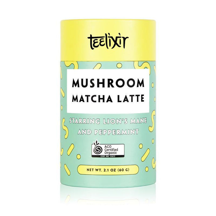 Teelixir Mushroom Matcha Latte with Lion's Mane -Teelixir