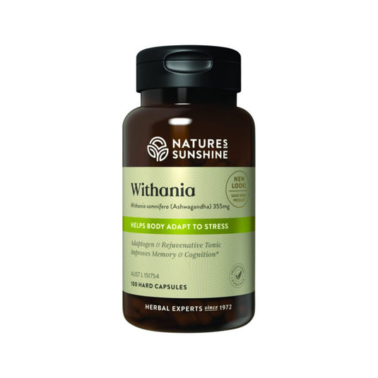 Nature's Sunshine Withania 355mg 100c -Purchasable only In Australia.