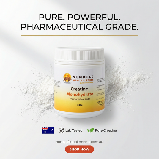 Creatine Monohydrate 300g - Sunbear Health Supplies