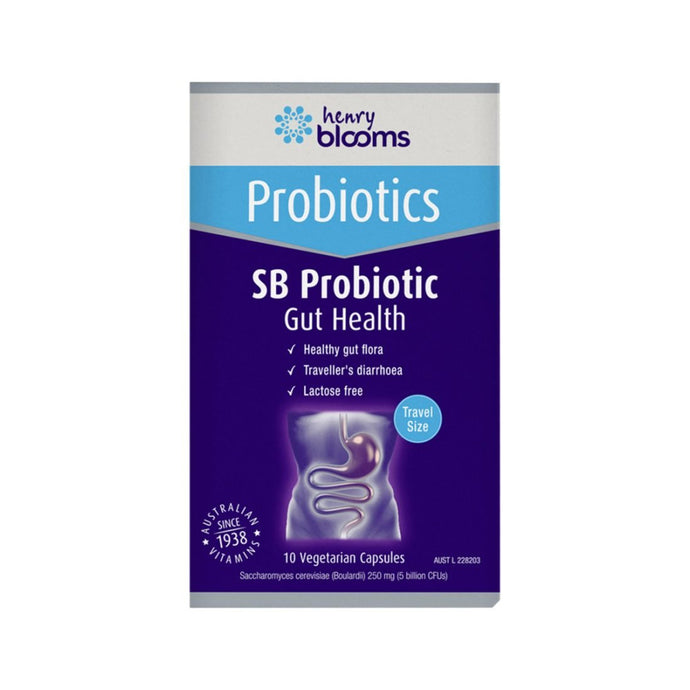 Henry Blooms Probiotics SB Probiotic Gut Health Travel Pack 10vc