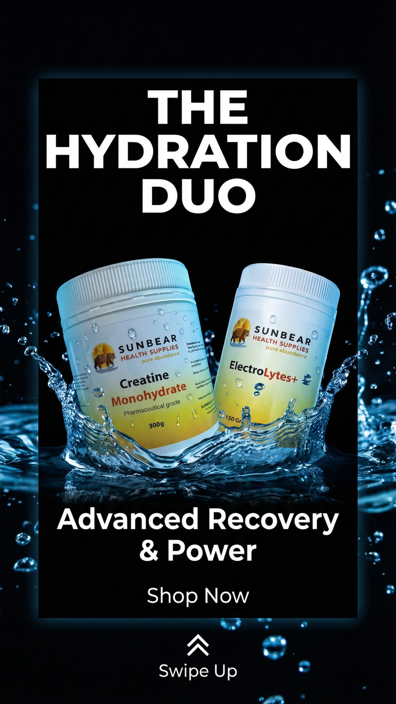 Load image into Gallery viewer, Ultimate Hydration Pack: ElectroLytes+ Creatine - Sunbear Health Supplies
