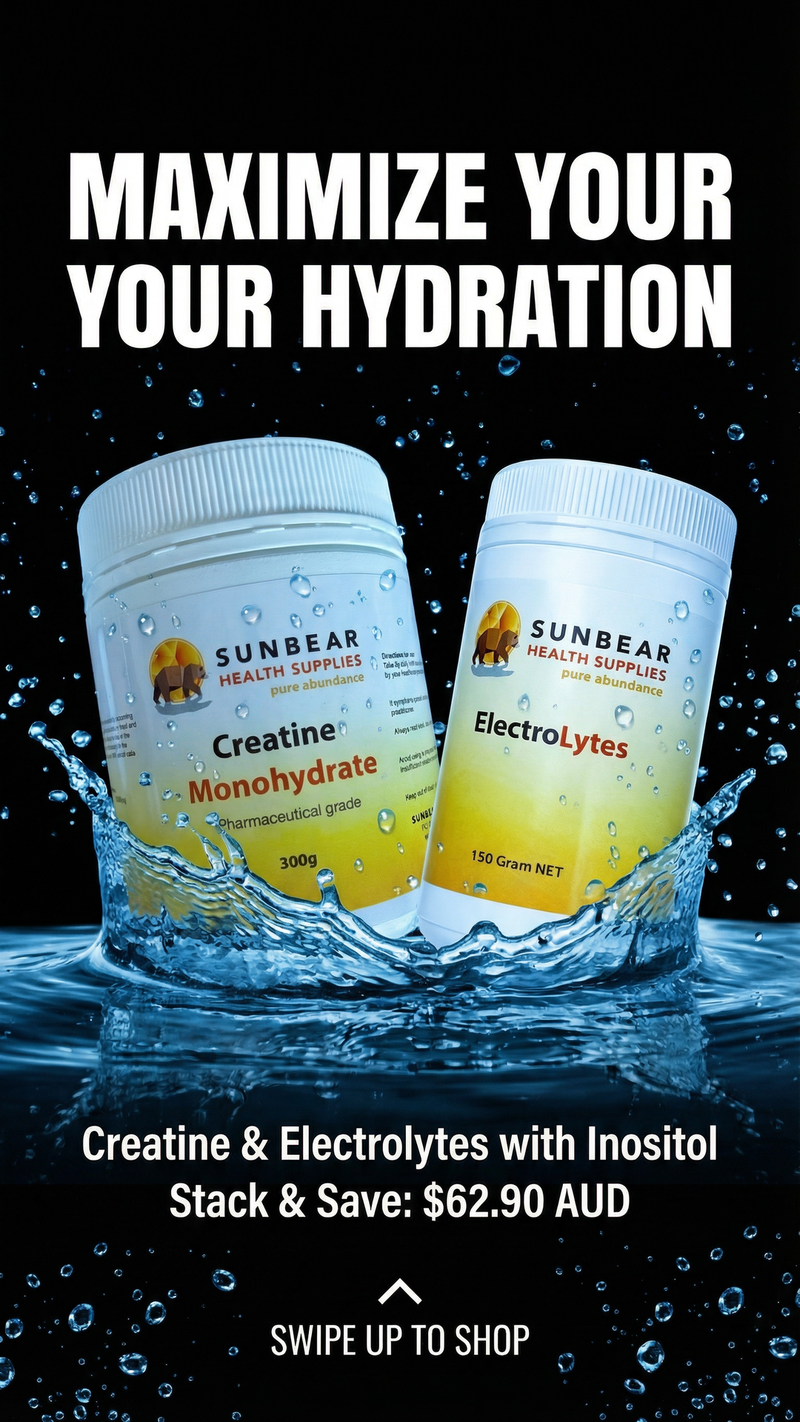 Load image into Gallery viewer, Ultimate Hydration Pack: ElectroLytes+ Creatine - Sunbear Health Supplies
