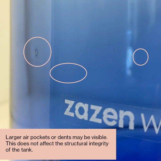 zazen Alkaline Water Filter System with Wabi-Sabi Glass Bottom Tank