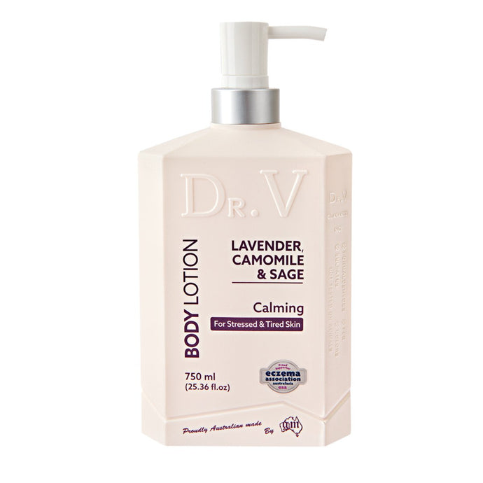 DR. V Body Lotion Lavender, Camomile & Sage (Calming for Stressed & Tired Skin) 750ml