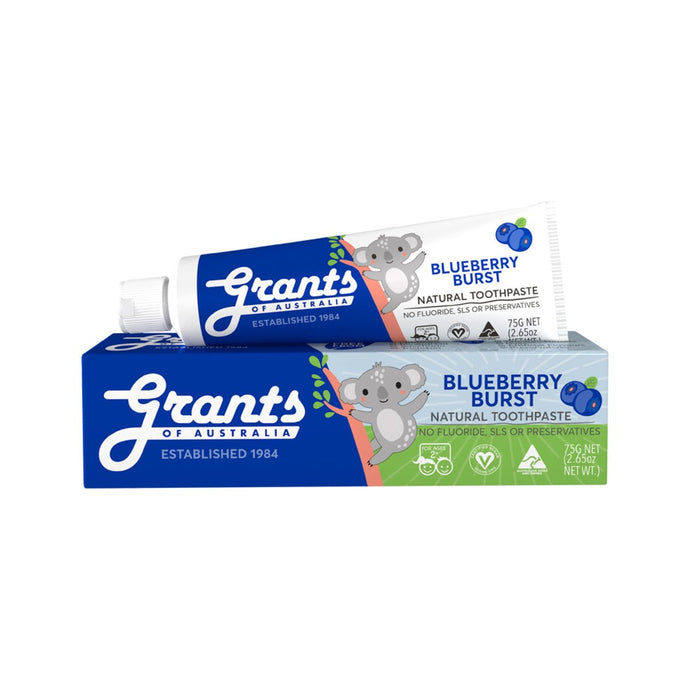 Grants Natural Toothpaste Kids Blueberry Burst 75g