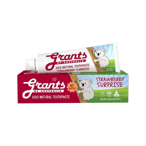 Grants Natural Toothpaste Kids Strawberry Surprise 75g