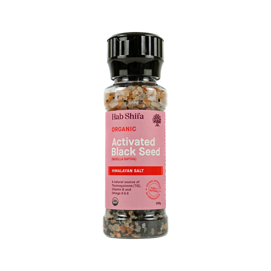 Hab Shifa Organic Activated Black Seed with Himalayan Salt  160g