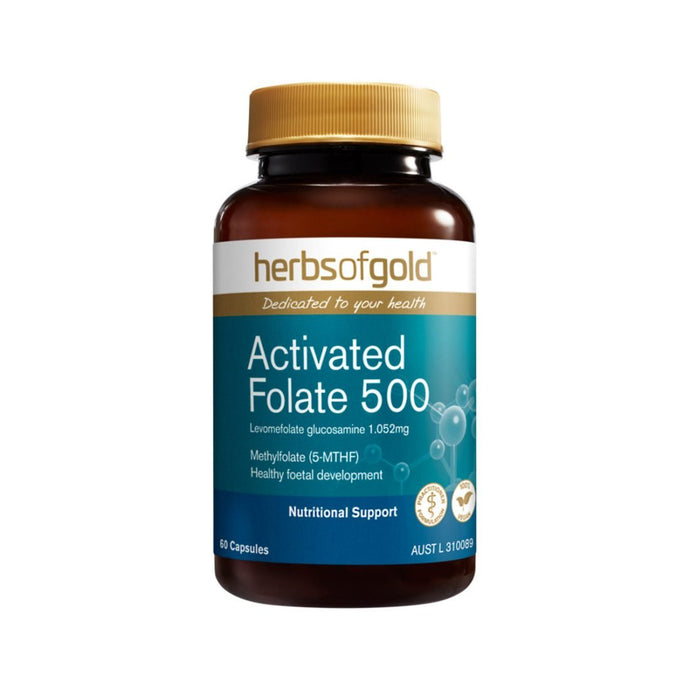 Herbs of Gold Activated Folate 500 60c