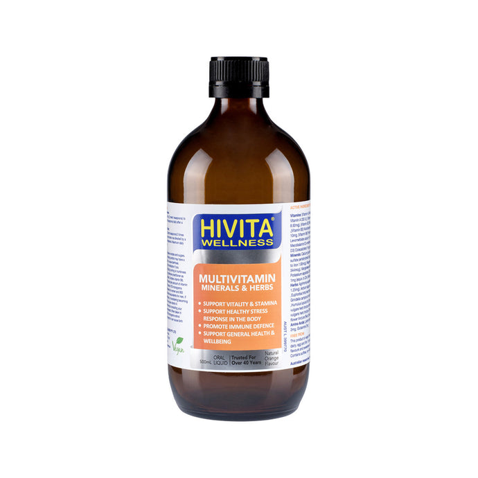 HiVita Wellness Multivitamin Minerals & Herbs Oral Liquid 500ml