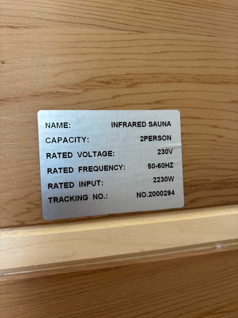 Load image into Gallery viewer, Ihealth (since rebranded to Found Space) Full-Spectrum Infrared 2-person sauna

