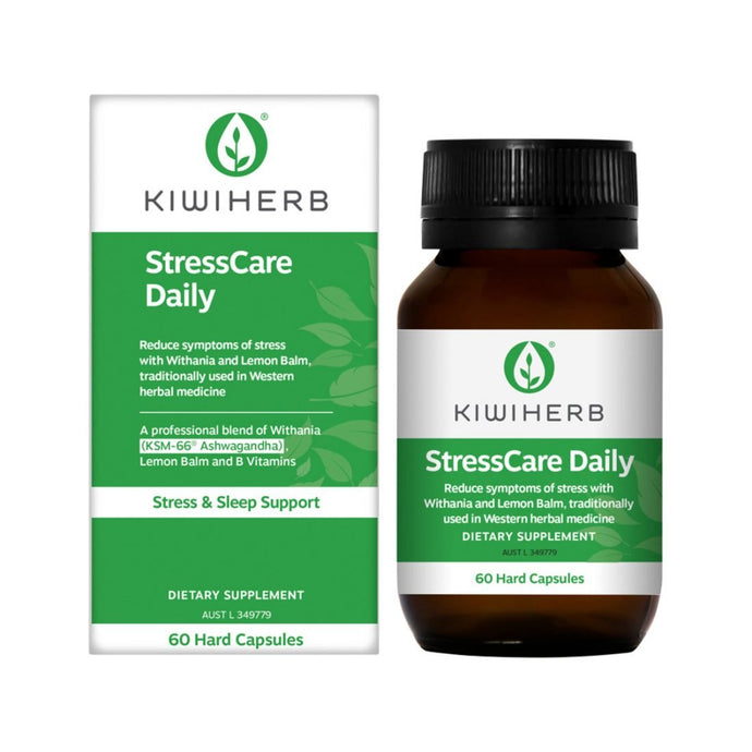 Kiwiherb StressCare Advanced Stress Support 60c -Purchasable only In Australia.