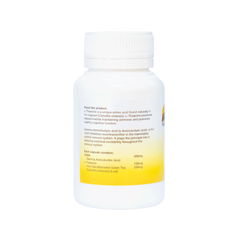 Load image into Gallery viewer, Sunbear Health Supplies - L-Theanine &amp; Gaba 500 - 60VCaps
