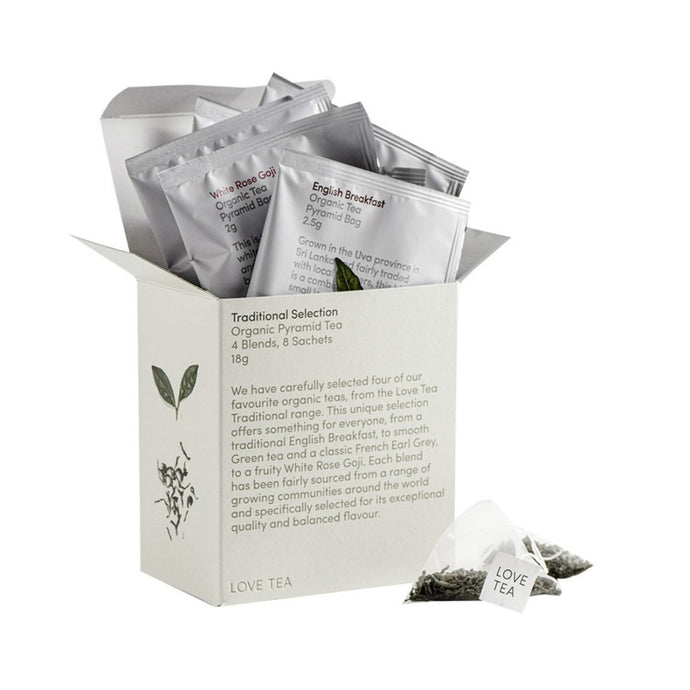 Love Tea Organic Traditional Selection x 8 Pyramids