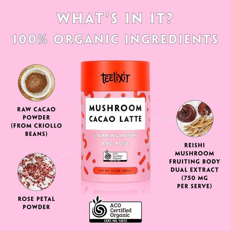 Load image into Gallery viewer, Teelixir Mushroom Cacao Latte with Reishi -Teelixir
