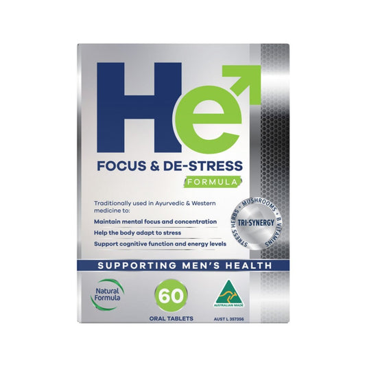 Martin & Pleasance HE Focus & De-Stress Formula 60t -Purchasable only In Australia.