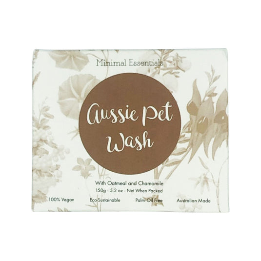 Minimal Essentials Aussie Pet Wash Bar with Oatmeal & Chamomile 150g