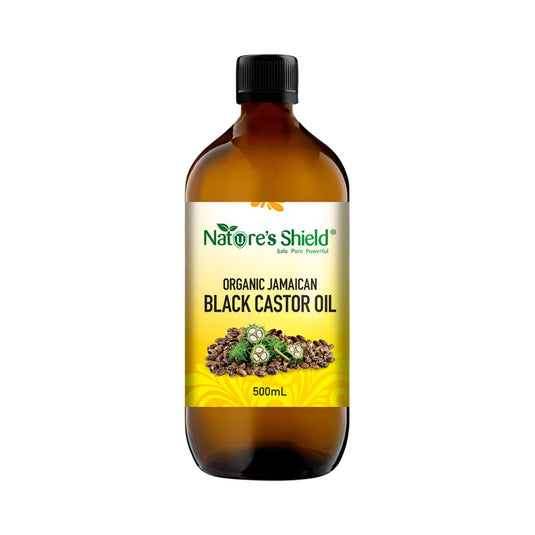 NATURES SHIELD ORGANIC JAMAICAN BLACK CASTOR OIL 500ML