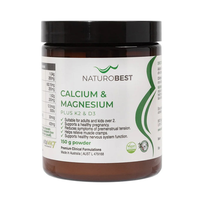NaturoBest Calcium & Magnesium Plus K2 & D3 150g
