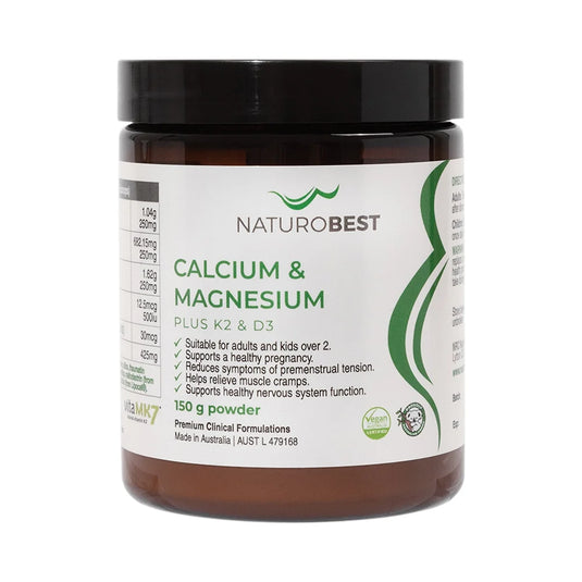 NaturoBest Calcium & Magnesium Plus K2 & D3 150g