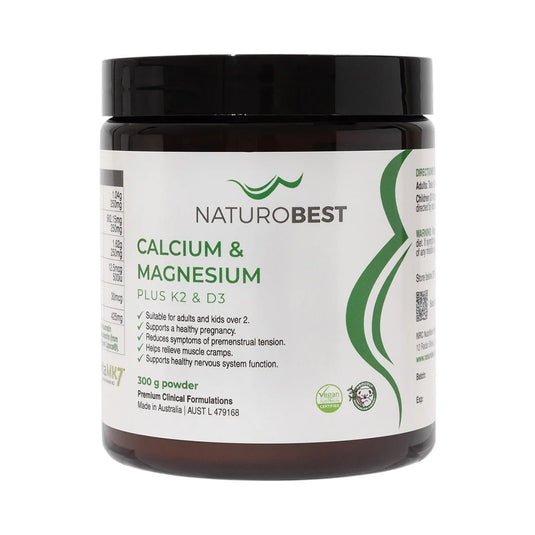 NaturoBest Calcium & Magnesium Plus K2 & D3 300g
