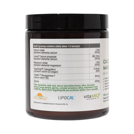 NaturoBest Calcium & Magnesium Plus K2 & D3 300g