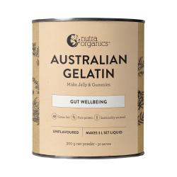 Nutra Organics Natural Gelatin (Gut Digestive Health) Unflavoured 300g Powder