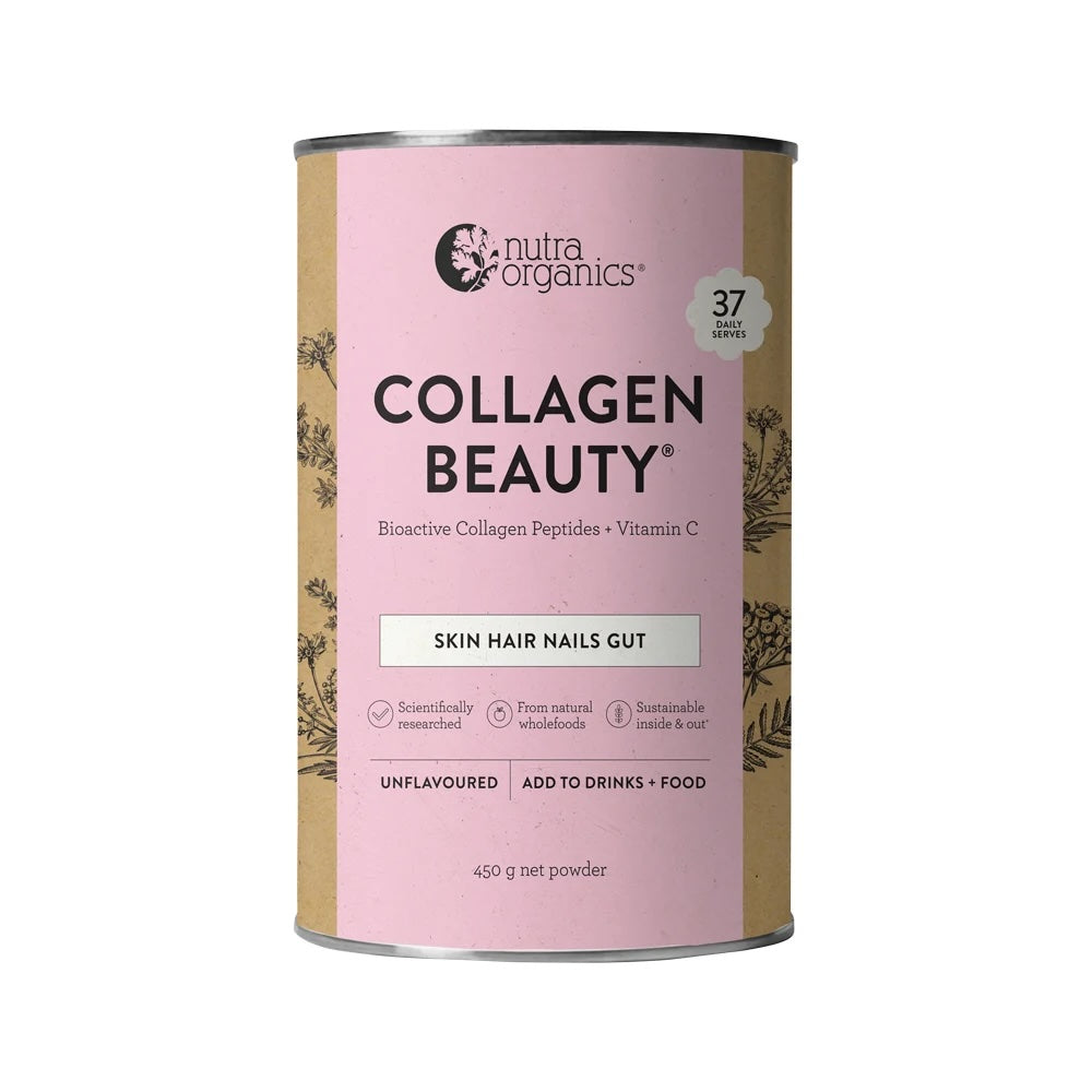 Nutra Organics Collagen Beauty with Verisol + Vitamin C (Skin Hair Nai ...