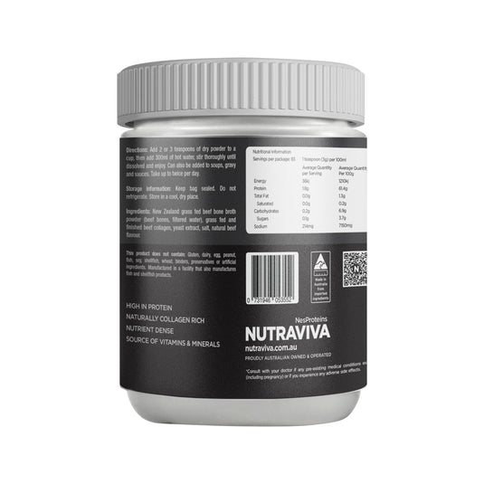 Nutraviva Bone Broth Original Beef 250g