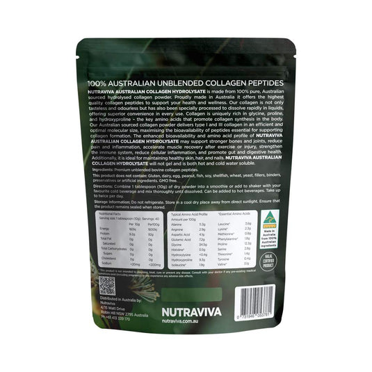 Nutraviva Australian Collagen Hydrolysate 400g