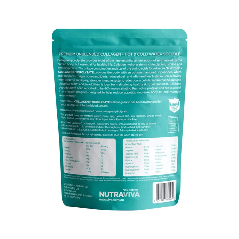 Load image into Gallery viewer, Nutraviva Collagen Hydrolysate (Beef) 800g
