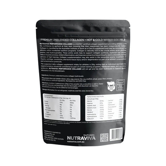 Nutraviva Performance Collagen (Beef) Unflavoured 800g