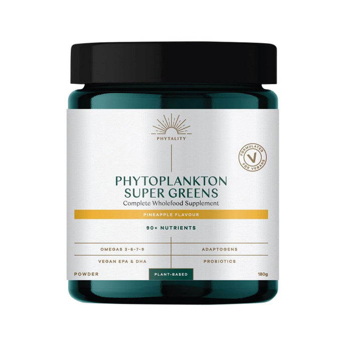 Phytality Phytoplankton Super Greens (Complete Wholefood Supplement) Powder 180g -Purchasable only In Australia.