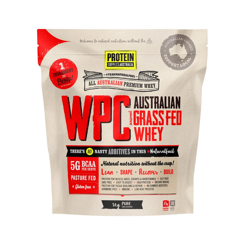 Load image into Gallery viewer, Protein Supplies Australia Protein WPC (Australian Grass Fed Whey) Pure 1kg
