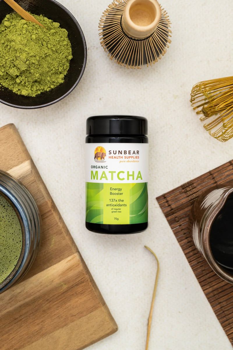 Load image into Gallery viewer, Matcha Japanese Organic Ceremonial Grade - Sunbear Health - 70g
