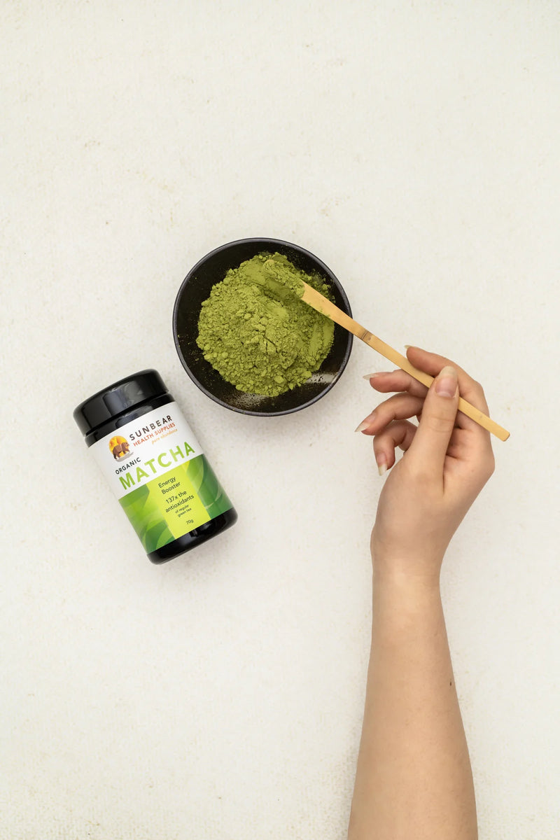 Load image into Gallery viewer, Matcha Japanese Organic Ceremonial Grade - Sunbear Health - 70g
