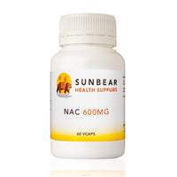 Sunbear Health Supplies - NAC 600mg - N Acetyl Cysteine - 60VCaps