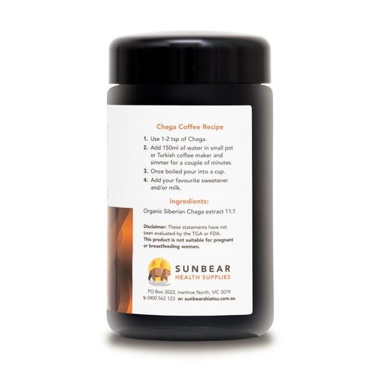 Organic Chaga Extract (11:1 Ratio) x 3