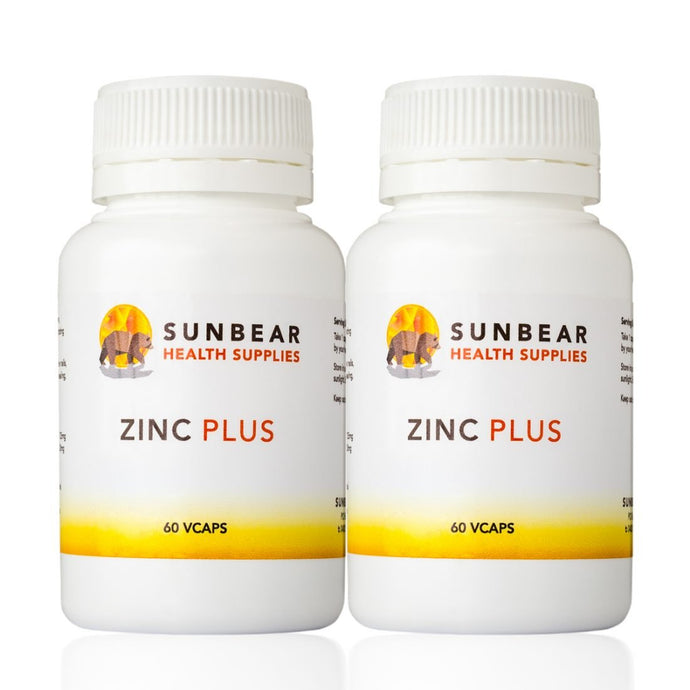 Zinc Plus - 60 VCaps -  Sunbear Health Supplies