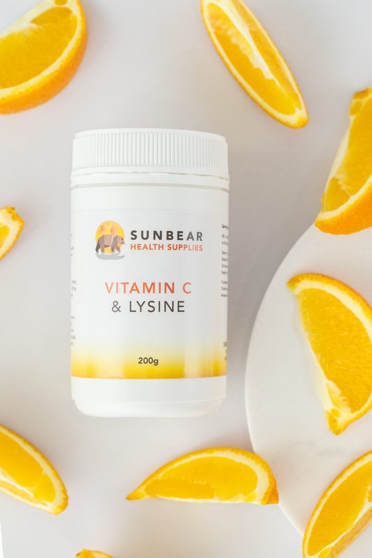 Load image into Gallery viewer, Vitamin C &amp; Lysine - 200 grams - Sunbear Health Supplies
