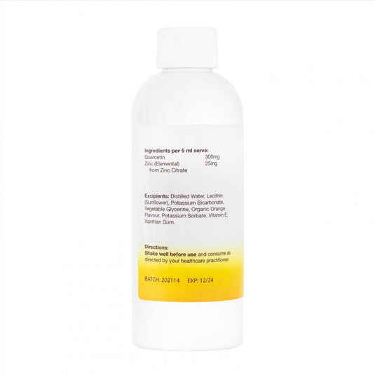 High Potency Liposomal Quercetin & Zinc - 200ml