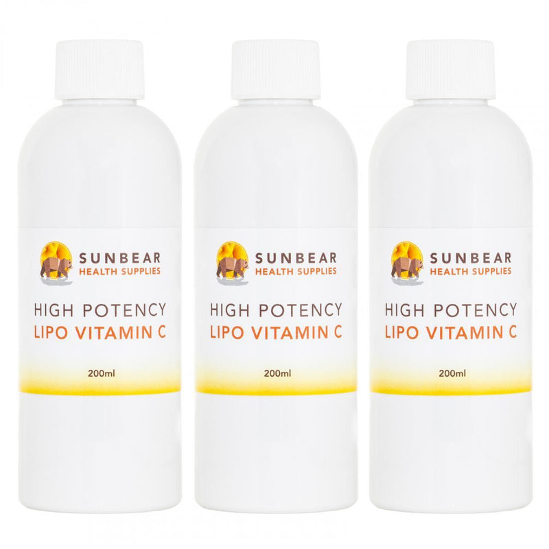 Load image into Gallery viewer, High Potency Lipo Vitamin C - Berry - 200ml x 3 bottles - Sunbear Health Supplies
