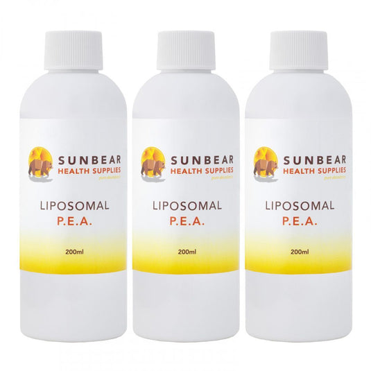 Liposomal PEA (Palmitoylethanolamide) x 3 - 200ml - SunBear Health Supplies